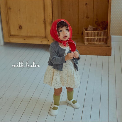 Heart Ribbed Cardigan Set [milk balm]（2026AW） 18