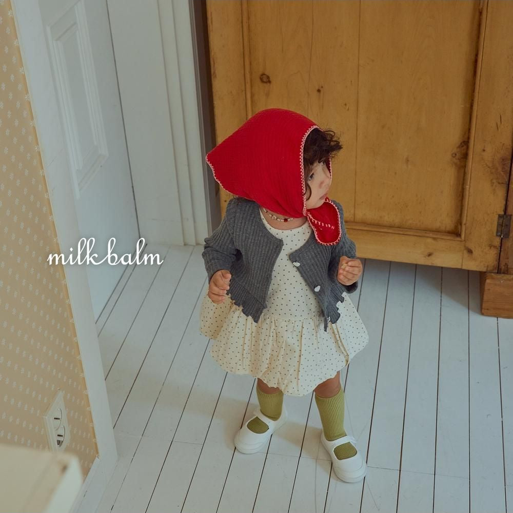 Heart Ribbed Cardigan Set [milk balm]（2026AW） 19