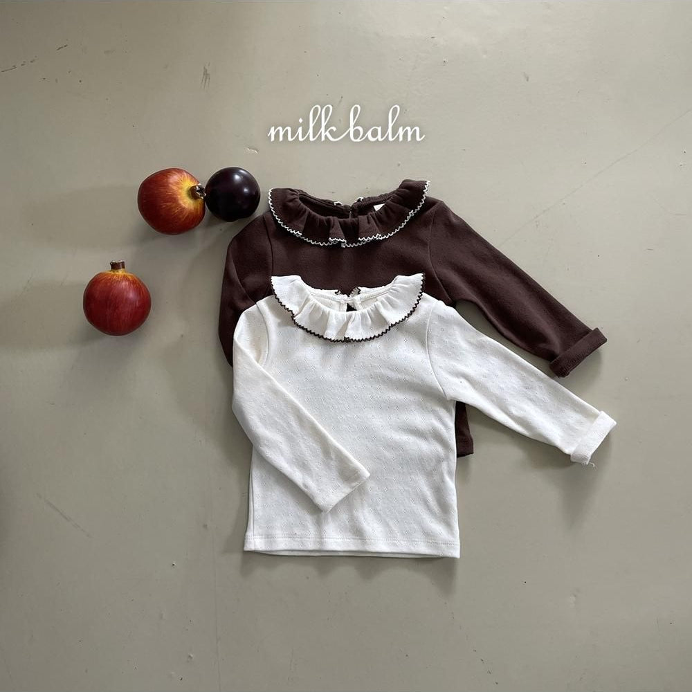 Picot Frill Tee [milk balm]（2026AW） 12