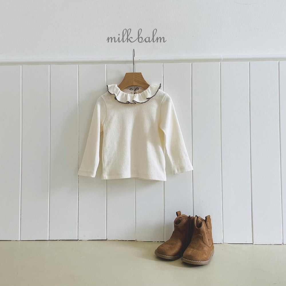 Picot Frill Tee [milk balm]（2026AW） 14