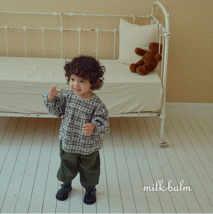 Check Bear Blouse [milk balm]（2026AW） 6