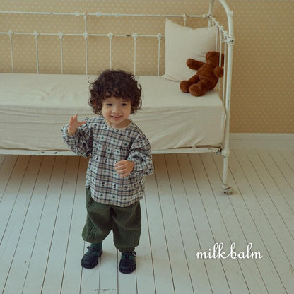 Check Bear Blouse [milk balm]（2026AW） 7
