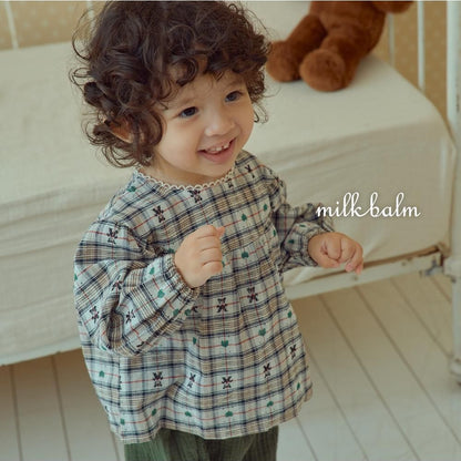 Check Bear Blouse [milk balm]（2026AW） 10