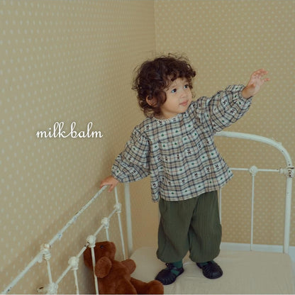 Check Bear Blouse [milk balm]（2026AW） 14