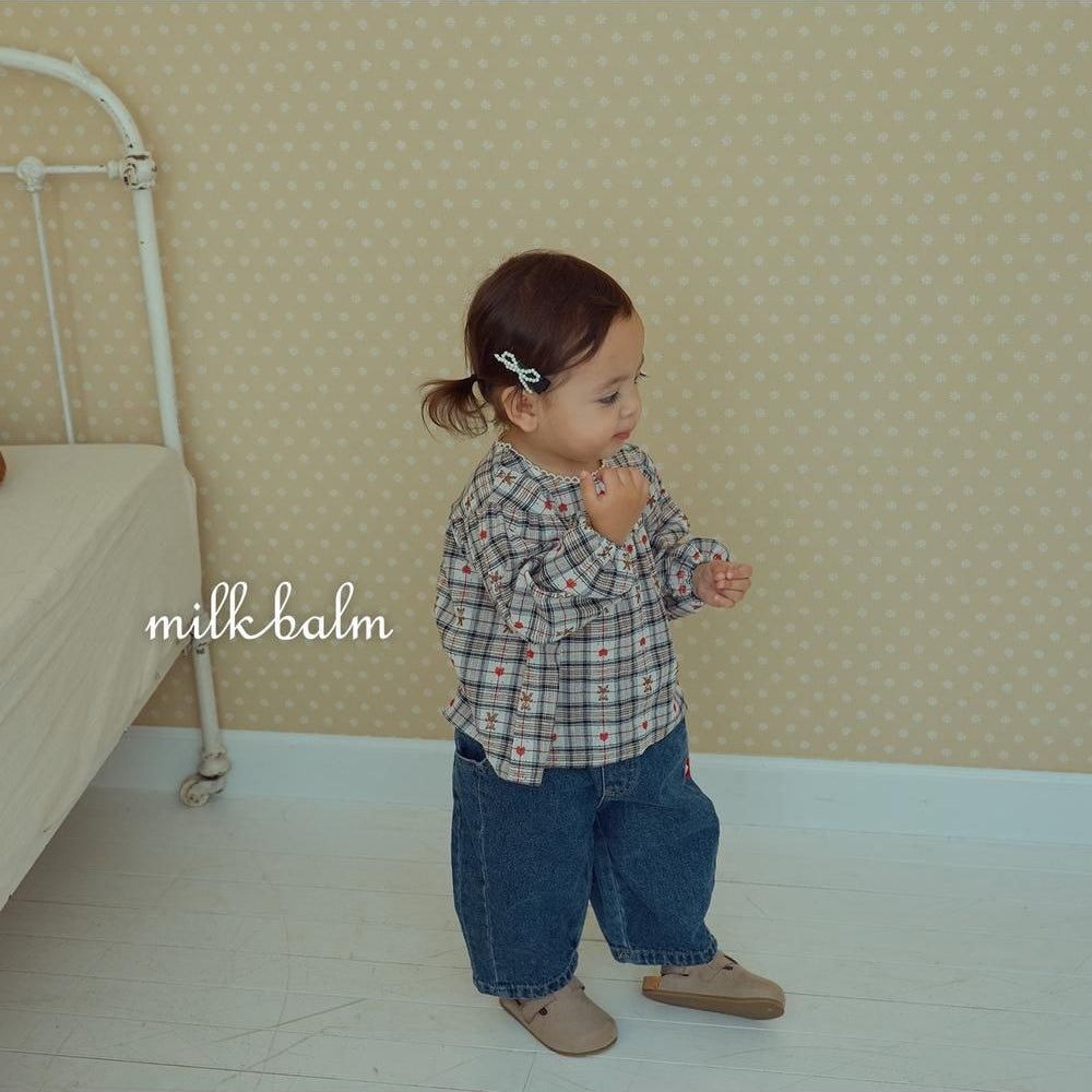 Check Bear Blouse [milk balm]（2026AW） 16