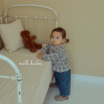 Check Bear Blouse [milk balm]（2026AW） 18