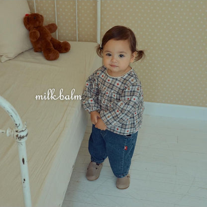 Check Bear Blouse [milk balm]（2026AW） 20