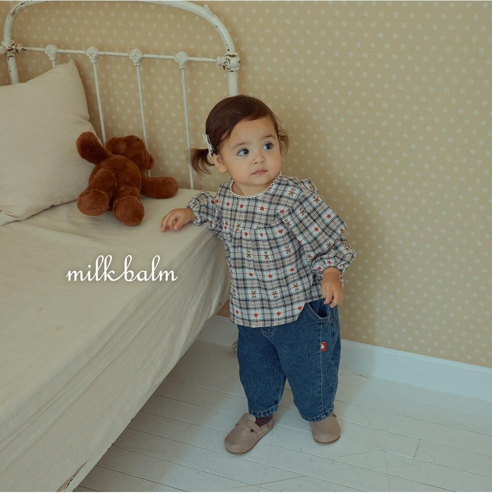 Check Bear Blouse [milk balm]（2026AW） 21