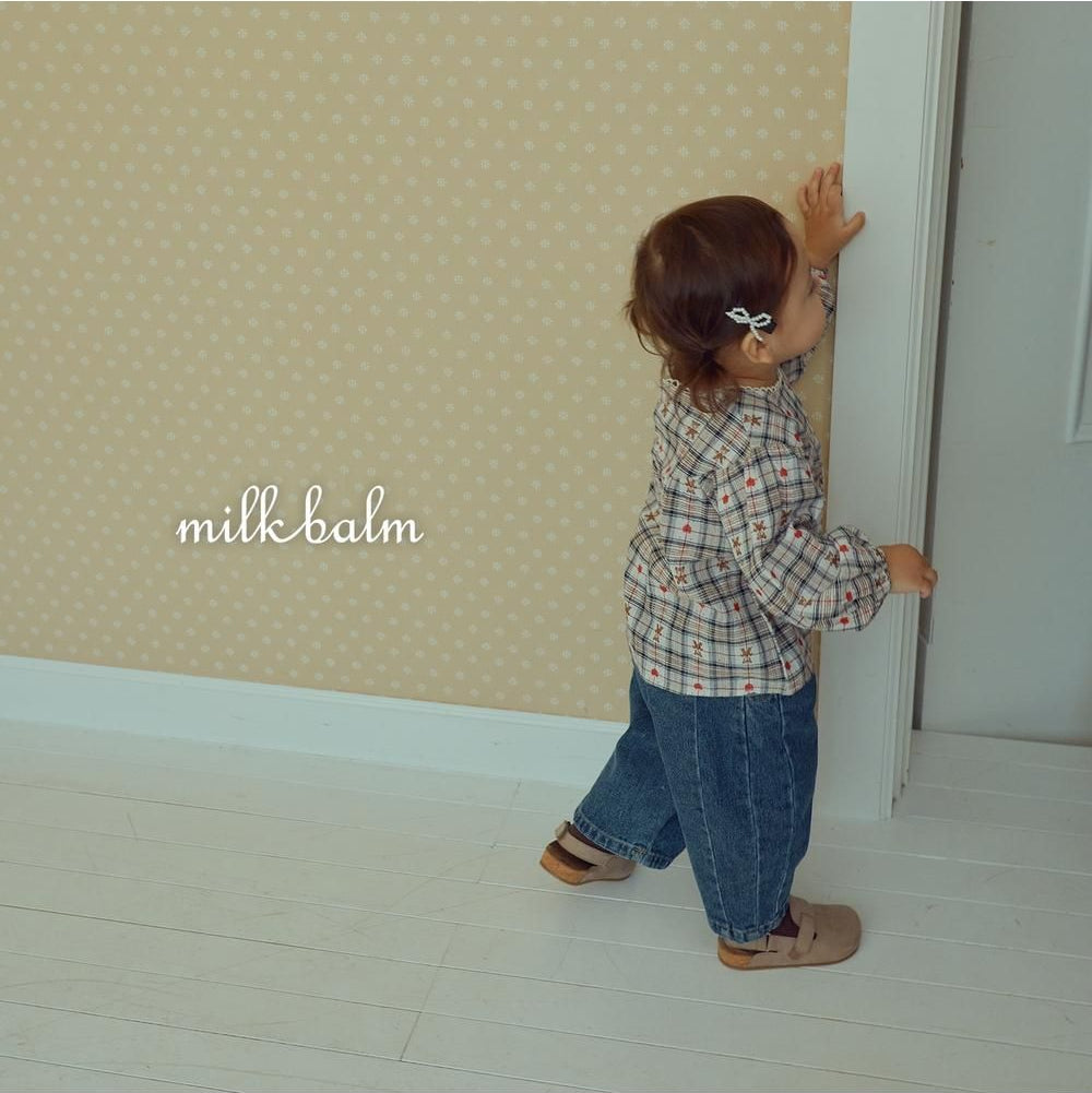 Check Bear Blouse [milk balm]（2026AW） 22