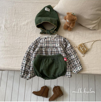 Check Bear Blouse [milk balm]（2026AW） 24