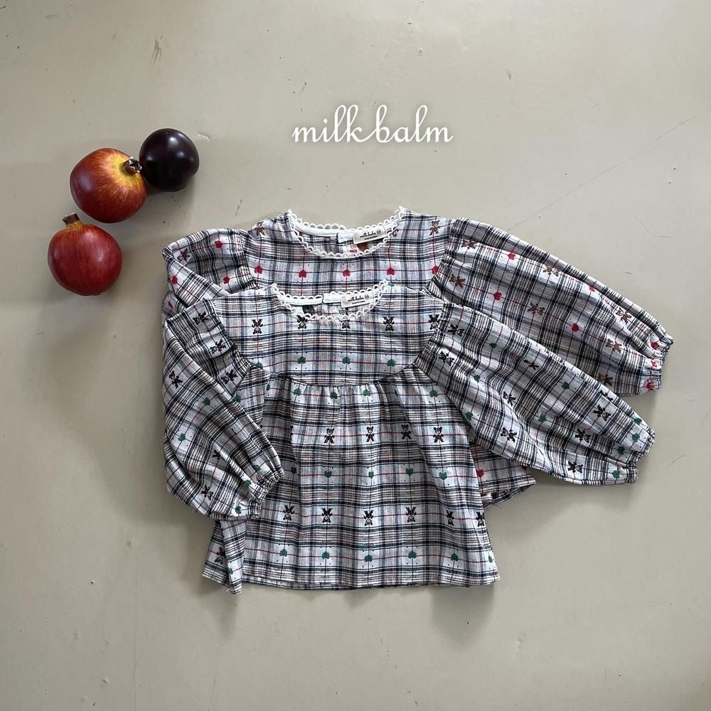 Check Bear Blouse [milk balm]（2026AW） 27