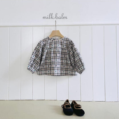 Check Bear Blouse [milk balm]（2026AW） 29