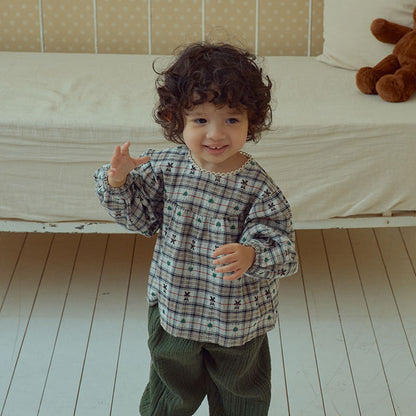 Check Bear Blouse [milk balm]（2026AW） 2