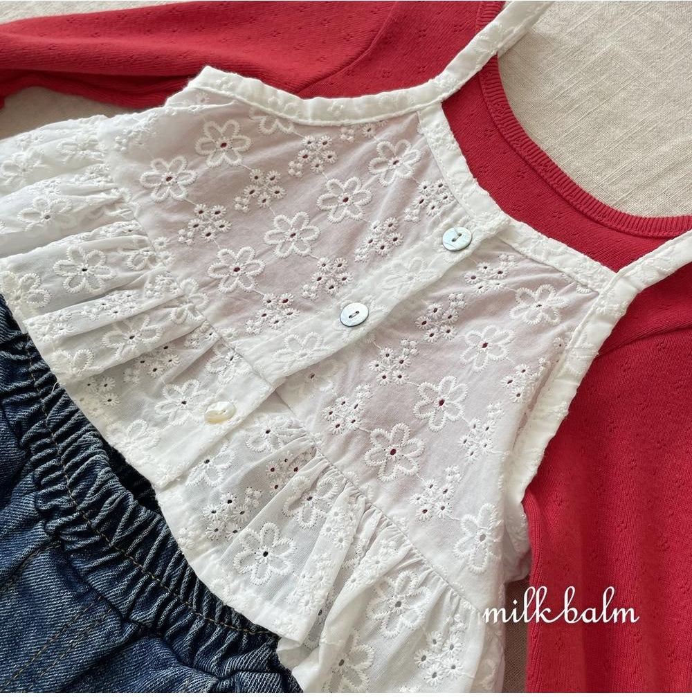 X Eyelet Tee [milk balm]（2026AW） 3
