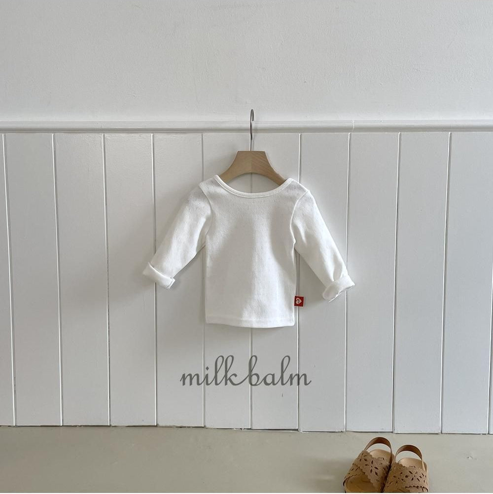 X Eyelet Tee [milk balm]（2026AW） 5