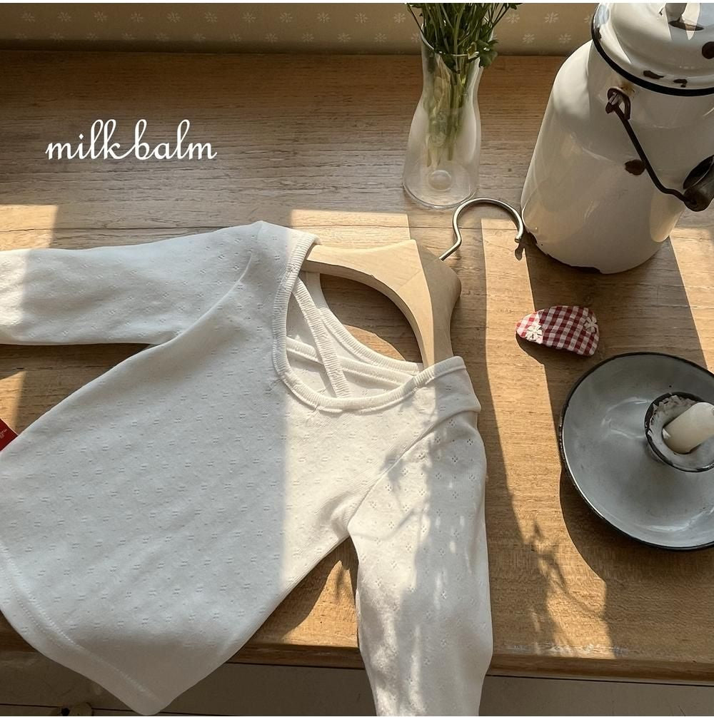 X Eyelet Tee [milk balm]（2026AW） 8