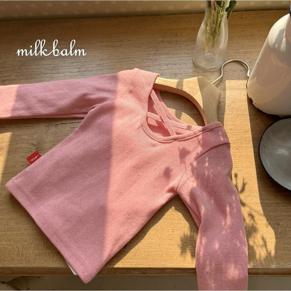 X Eyelet Tee [milk balm]（2026AW） 9
