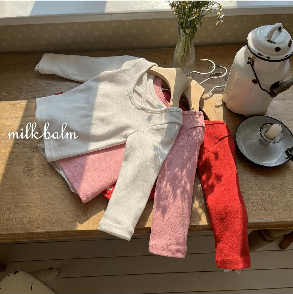 X Eyelet Tee [milk balm]（2026AW） 11
