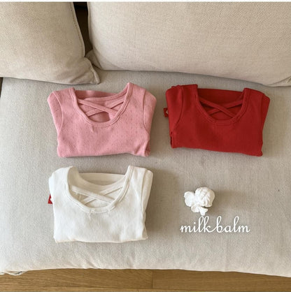 X Eyelet Tee [milk balm]（2026AW） 13
