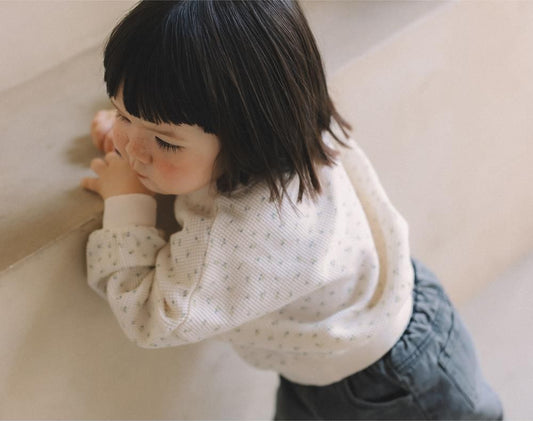 Print Waffle Sweatshirt [melmel]（2026AW） 5