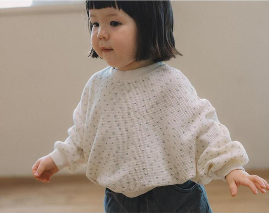 Print Waffle Sweatshirt [melmel]（2026AW） 6
