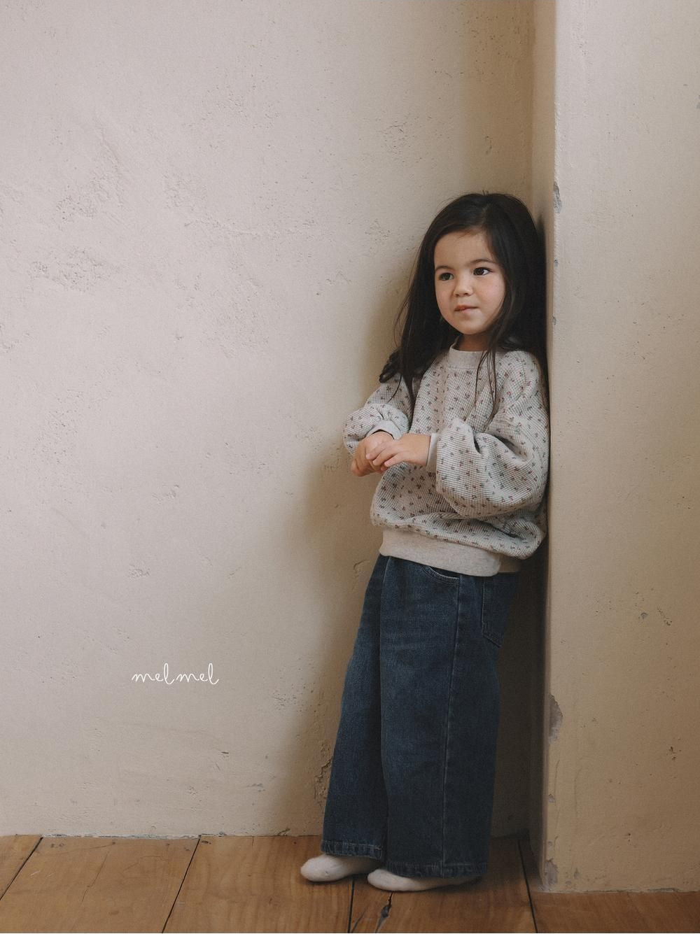 Print Waffle Sweatshirt [melmel]（2026AW） 9
