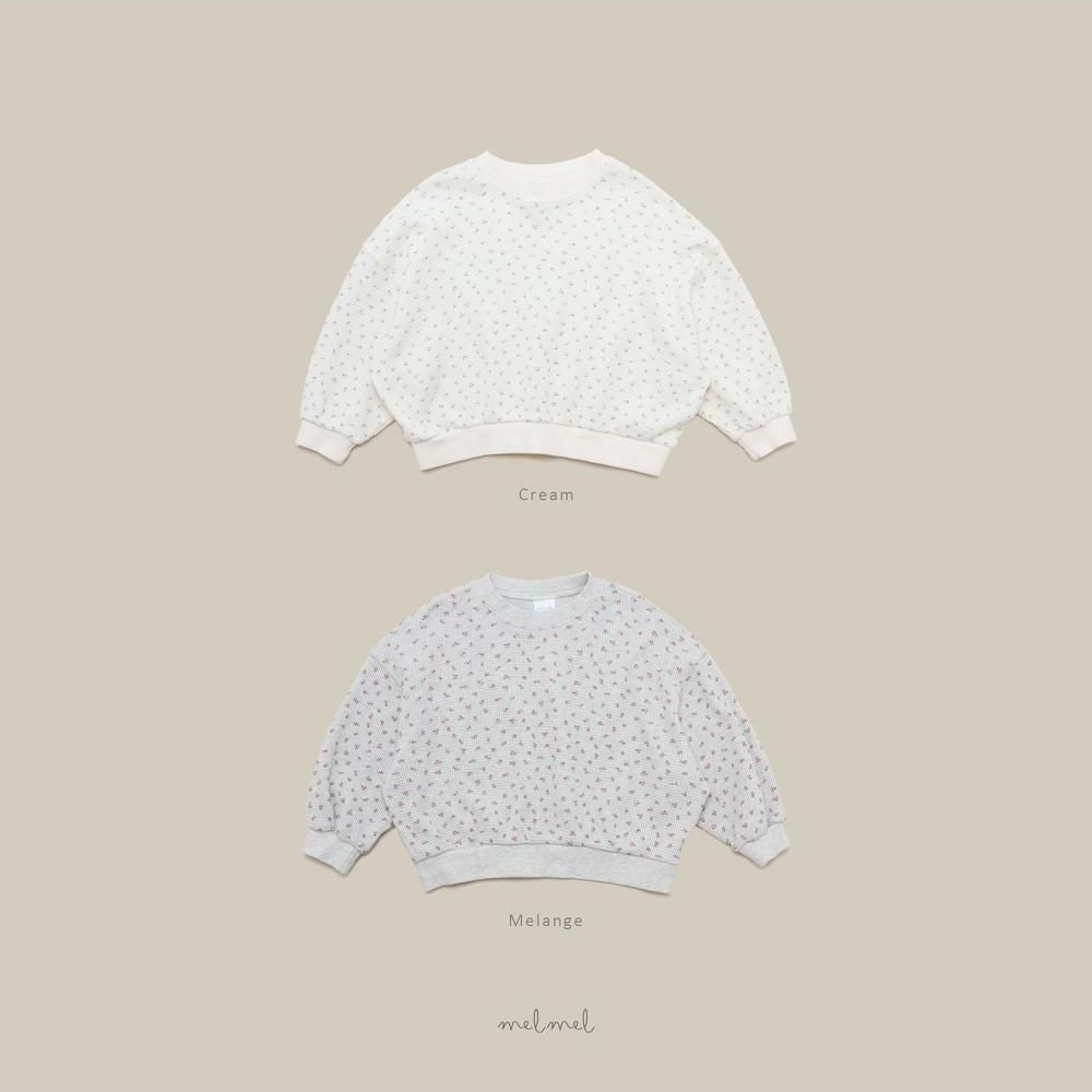 Print Waffle Sweatshirt [melmel]（2026AW） 12