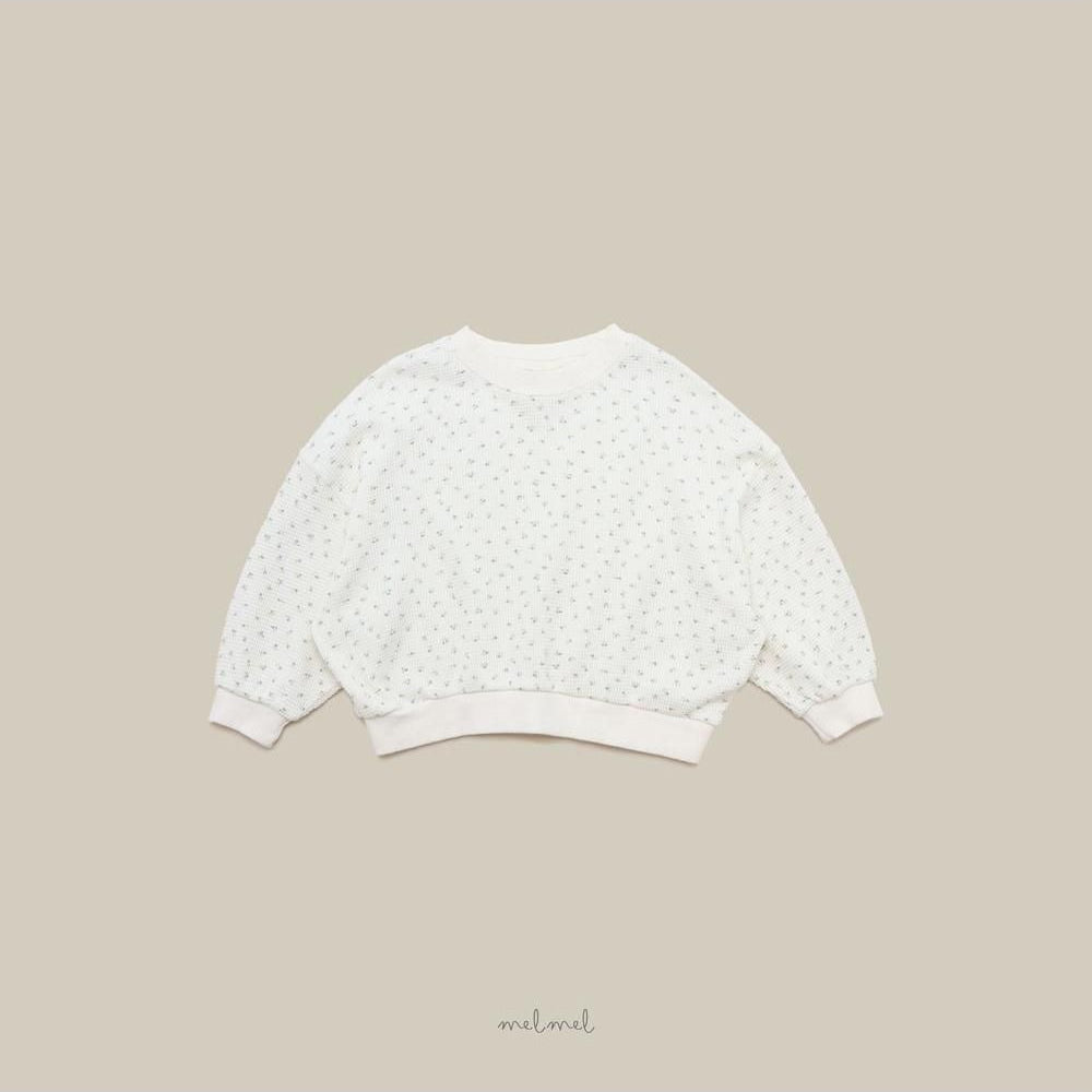 Print Waffle Sweatshirt [melmel]（2026AW） 14