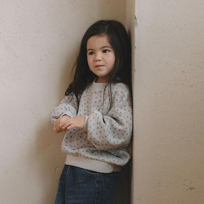 Print Waffle Sweatshirt [melmel]（2026AW） 2