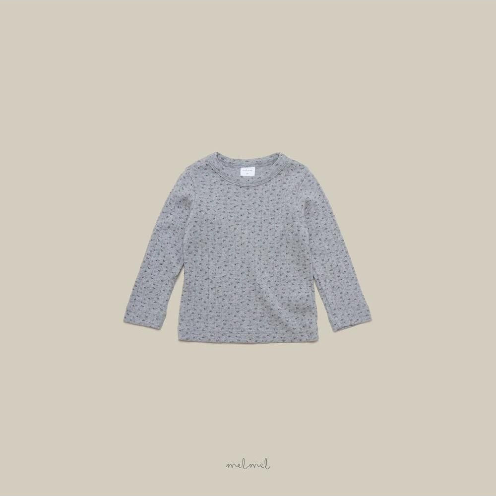 Flower Ribbed Tee [melmel]（2026AW） 20