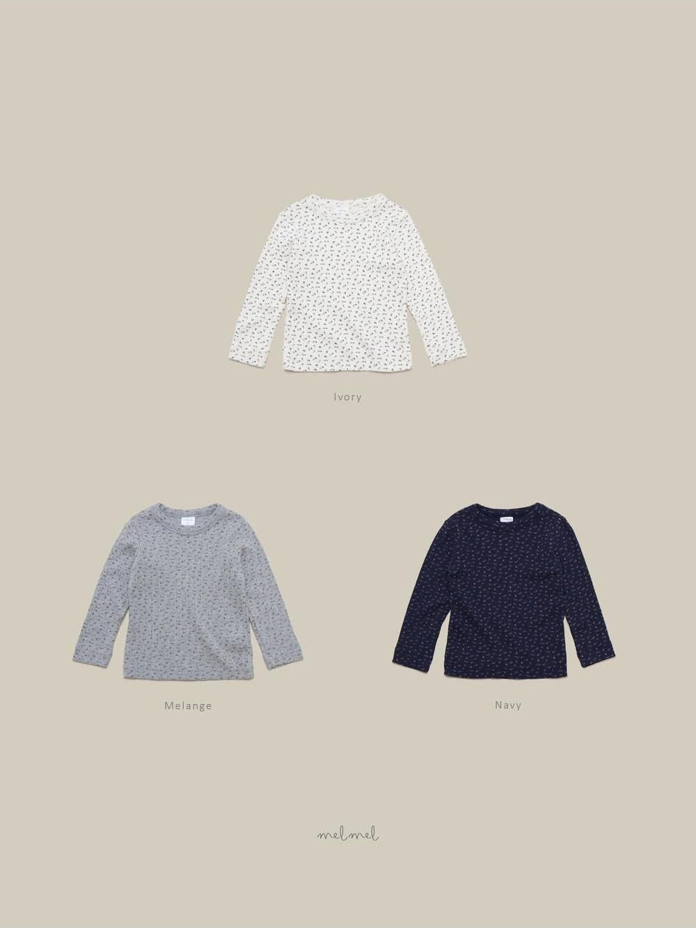 Flower Ribbed Tee [melmel]（2026AW） 22