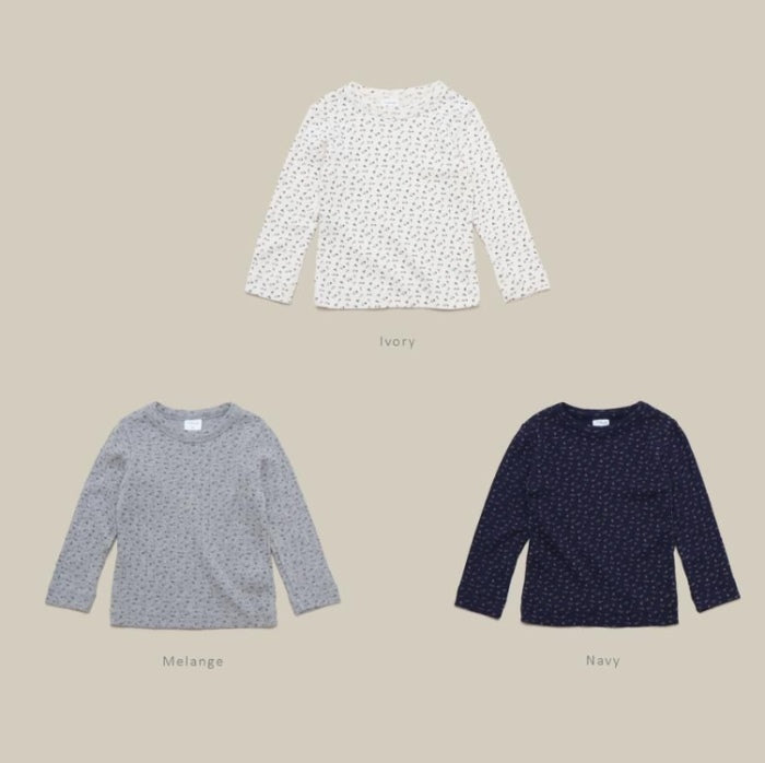 Flower Ribbed Tee [melmel]（2026AW） 1