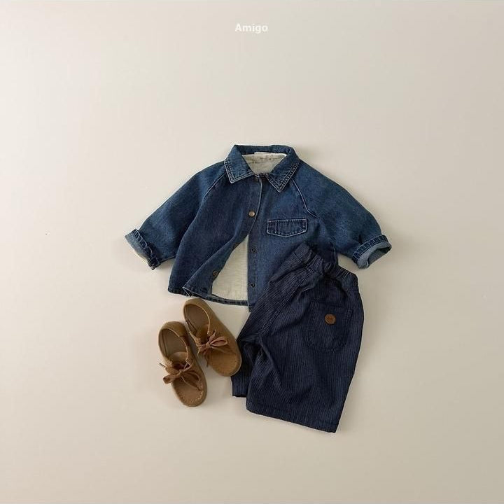 Three-Quarter Herringbone Denim [amigo]（2026AW） 5
