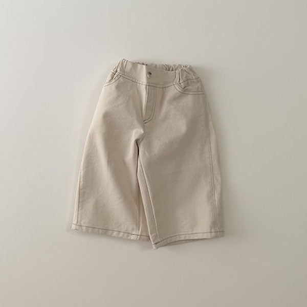 Curved Denim Pants Natural [amigo]（2026AW） 1