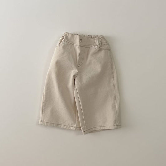 Curved Denim Pants Natural [amigo]（2026AW） 1
