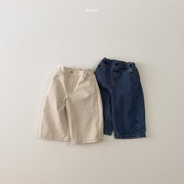 Curved Denim Pants Denim [amigo]（2026AW） 4