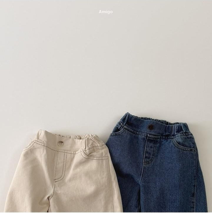 Curved Denim Pants Denim [amigo]（2026AW） 5