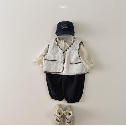 Quilted Mellow Vest [amigo]（2026AW） 12