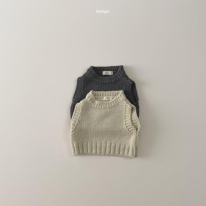 Knit Vest [amigo]（2026AW） 9