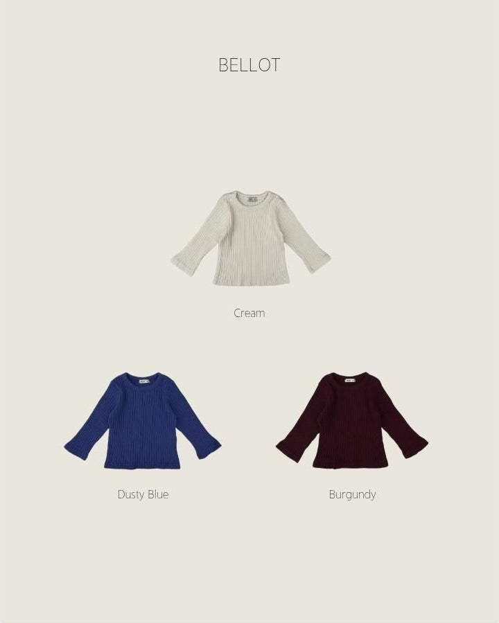 Wave Ribbed Tee [bellot]（2026AW） 2