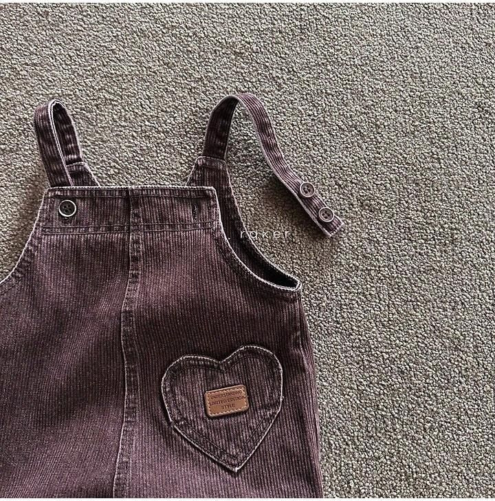 Heart Denim Ribbed Overall [raker]（2026AW） 4