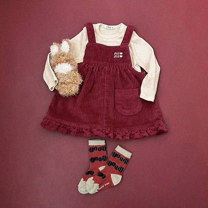 Mimi Jumper Skirt - Red Corduroy [raker]（2026AW） 1