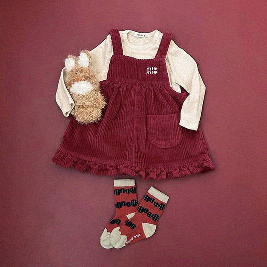 Mimi Jumper Skirt - Red Corduroy [raker]（2026AW） 1