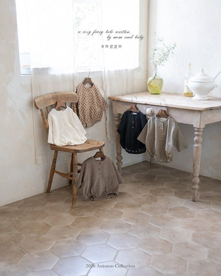 Baby Pie Romper - Mocha Cream [anggo]（2026AW） 2