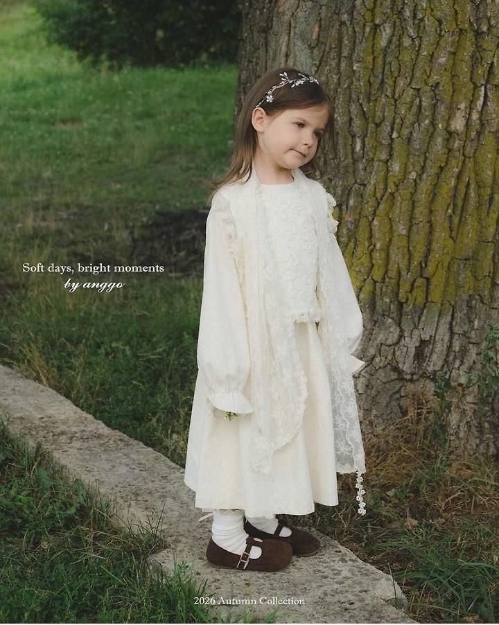 Eyelet Lace Muffler [anggo]（2026AW） 4