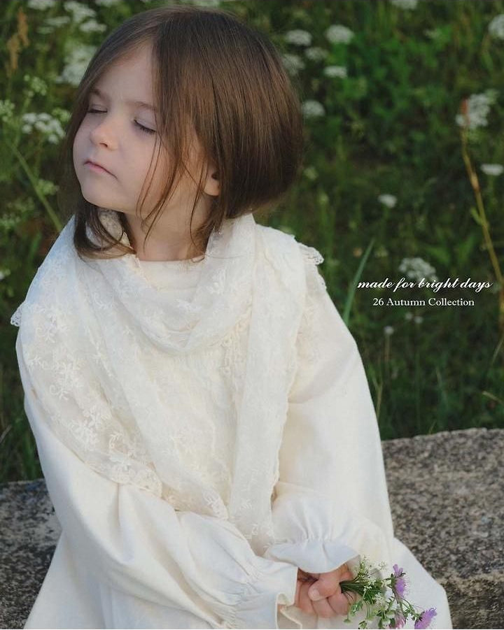 Eyelet Lace Muffler [anggo]（2026AW） 5
