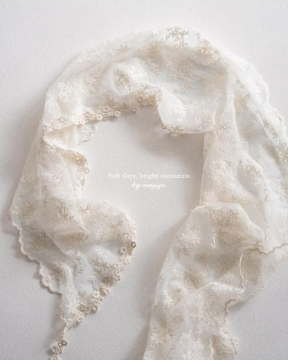 Eyelet Lace Muffler [anggo]（2026AW） 22