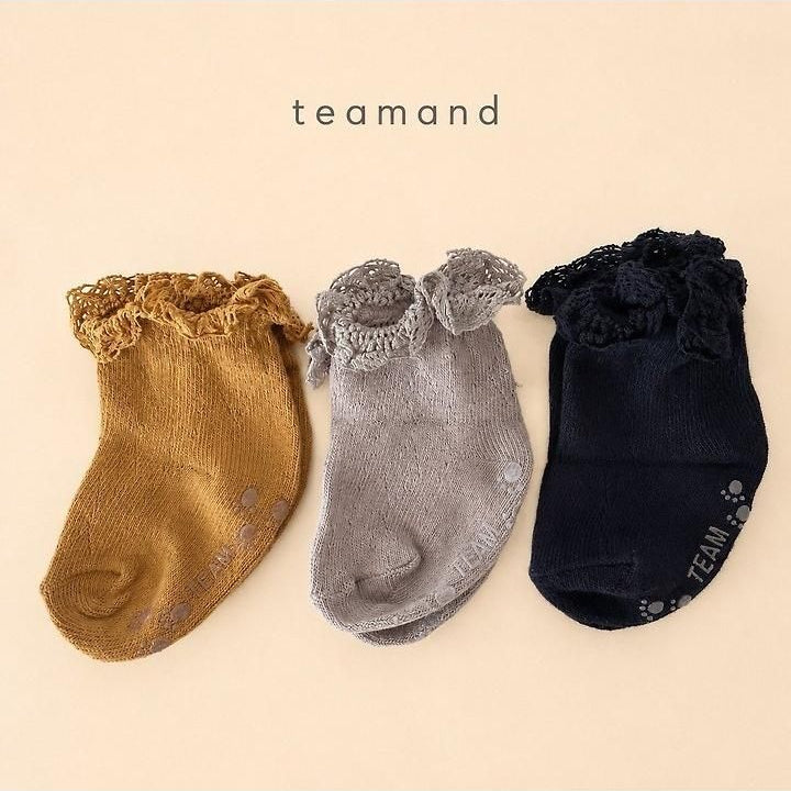 Eyelet Lace Socks Set [teamand]（2026AW） 3