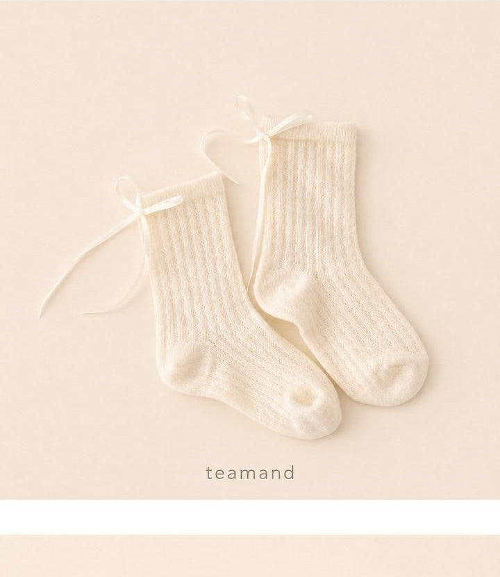 Lena Ribbon Socks Set [teamand]（2026AW） 4