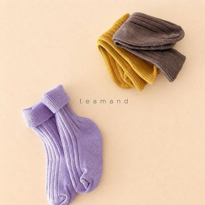 Ribbed Socks Mocha Set [teamand]（2026AW） 6